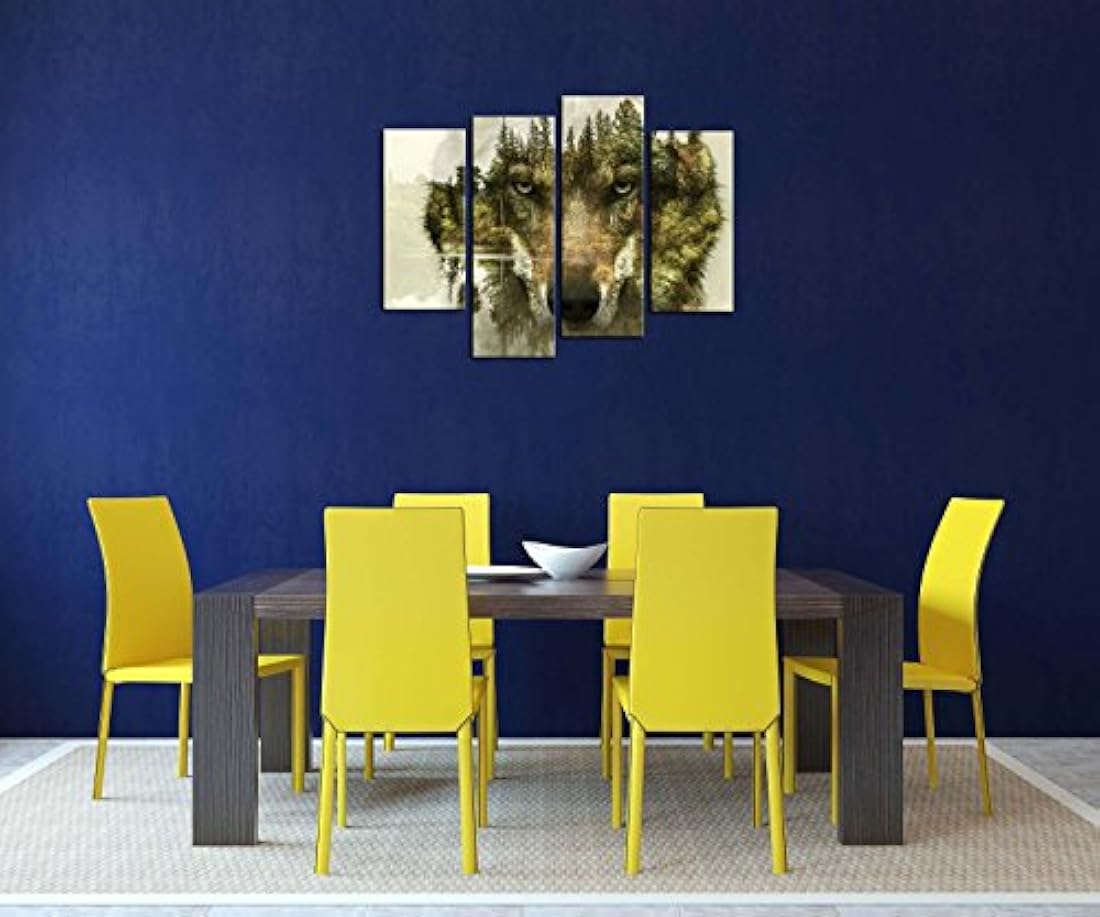 lienzo de 4 unidades pintura para decoración del hogar,