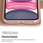 Funda para iPhone 11 diseño con correa de muñeca y 4 ranuras