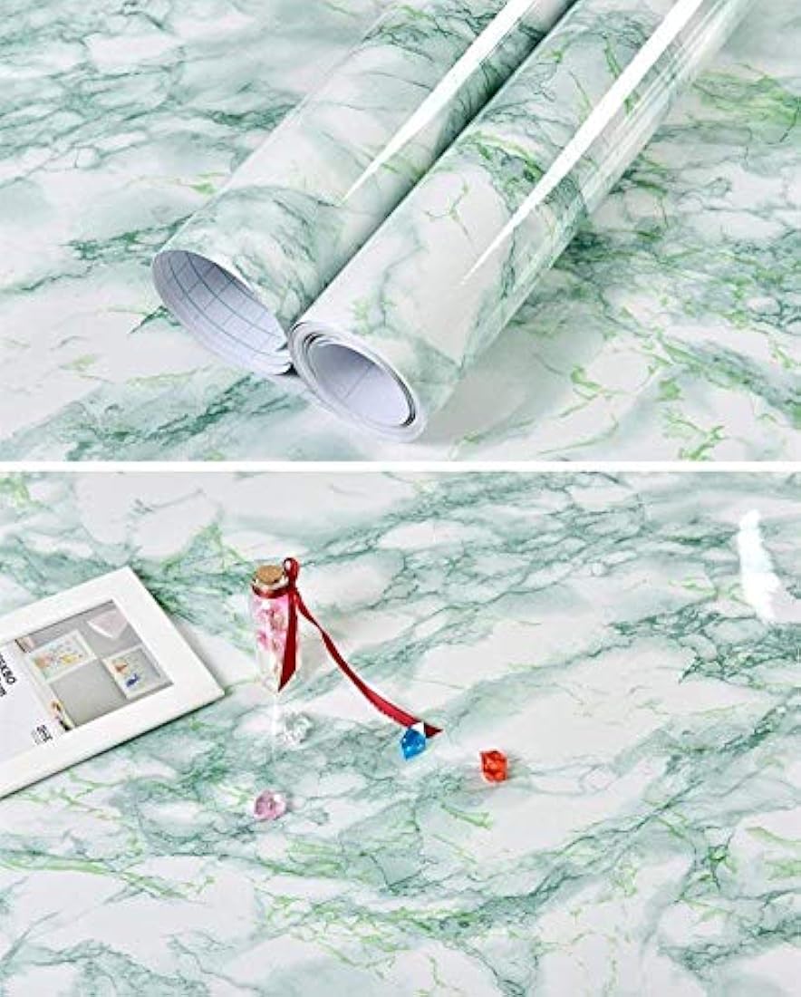 Papel pintado de mármol brillante para encimera