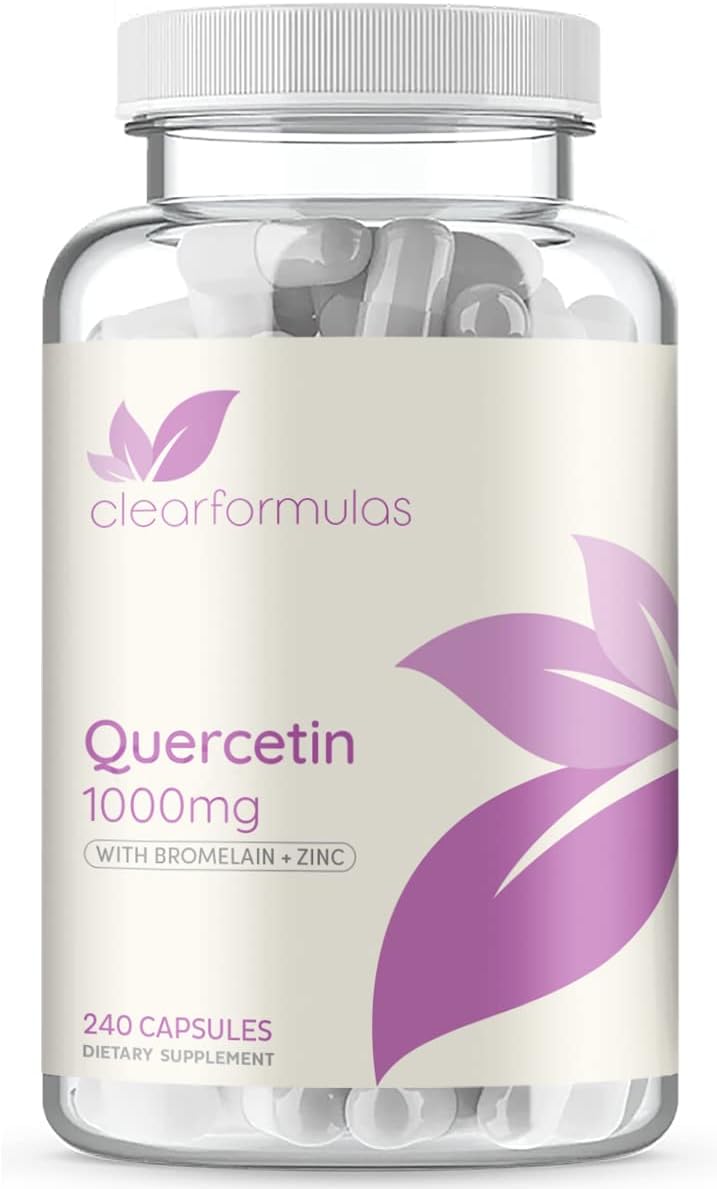 Quercetina 1000mg con Bromelina y Zinc, 240 Cápsulas