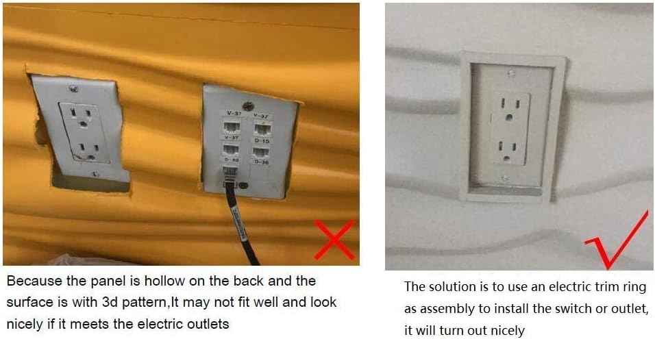 Paneles decorativos para pared 3D de Art3d de fibra vegetal