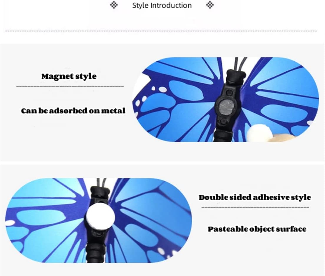 Decoración Pared Mariposas 3D 24 Piezas Magnéticas Removibles