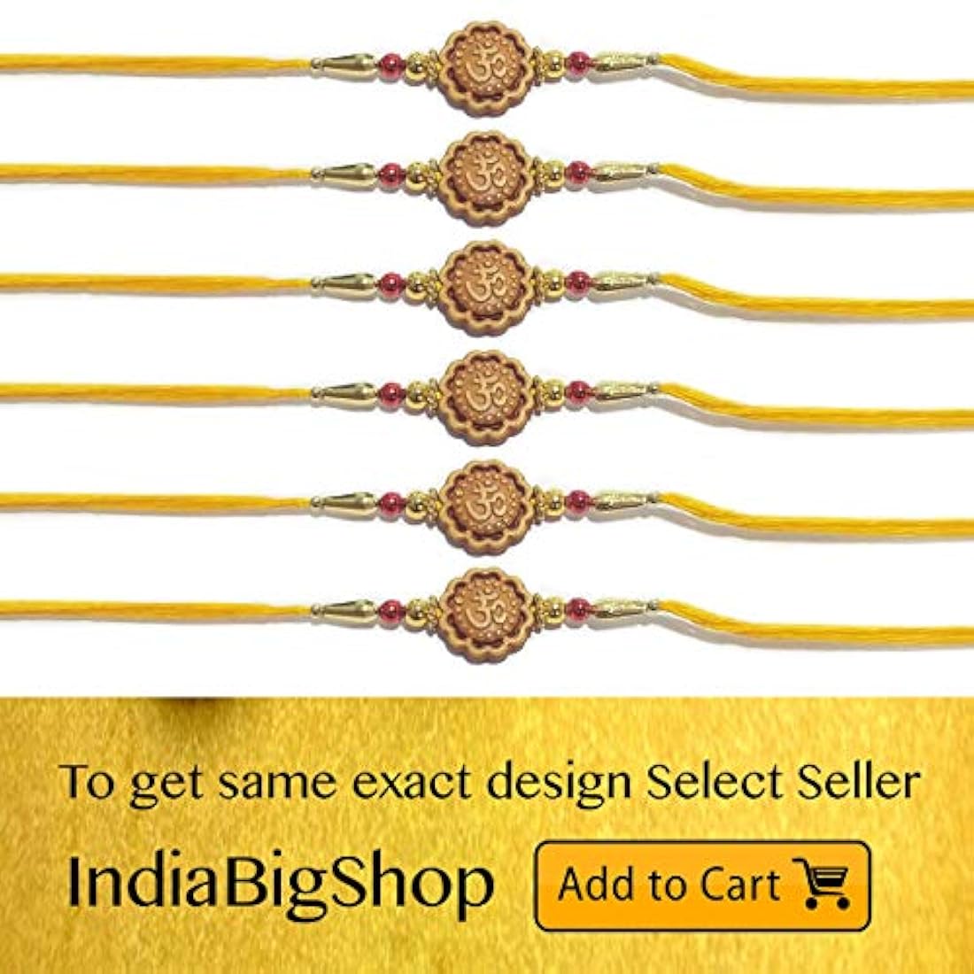 Pulsera Rakhi multidiseño y colores surtidos para hermano