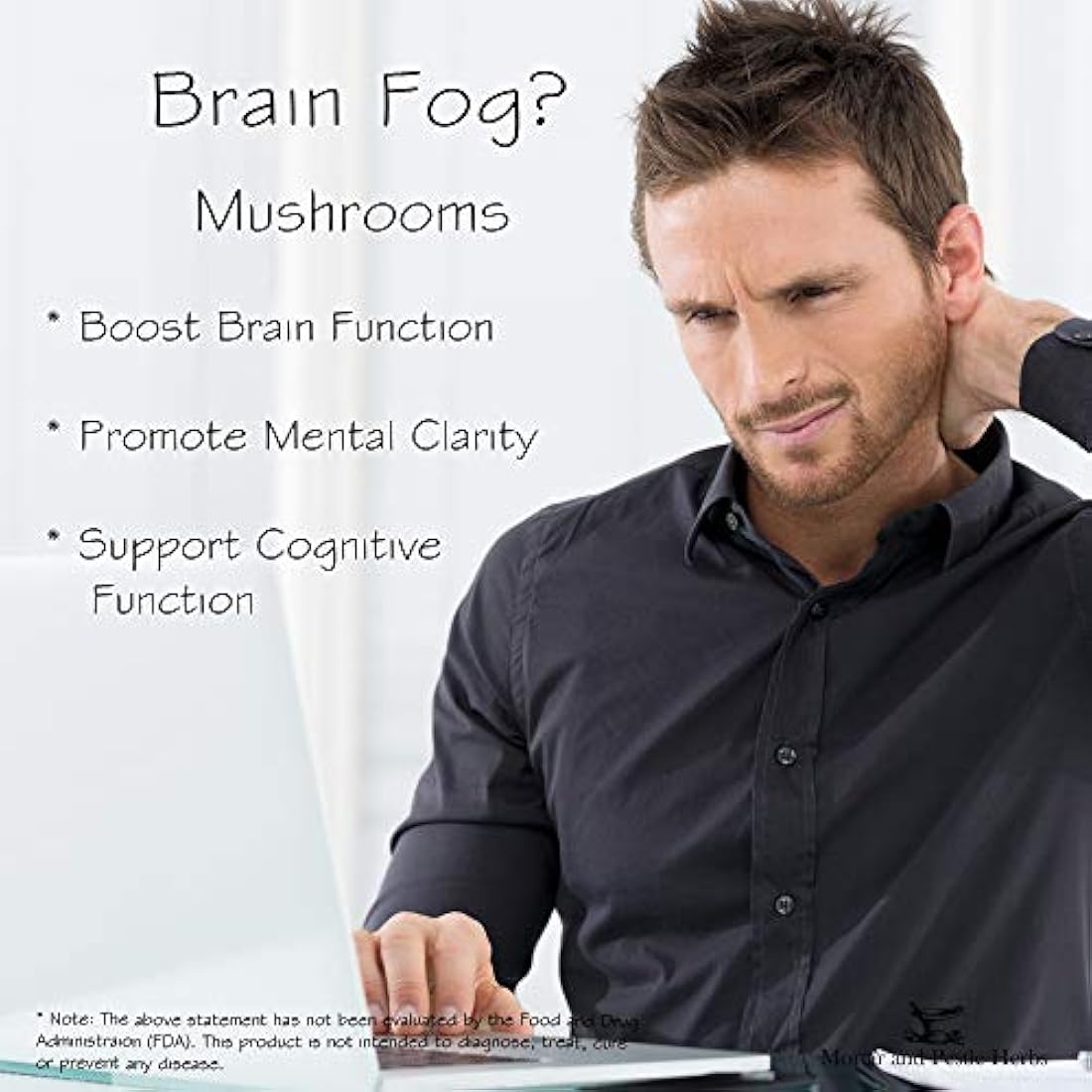 Cápsulas de hongos para hierbas mortero y pestle