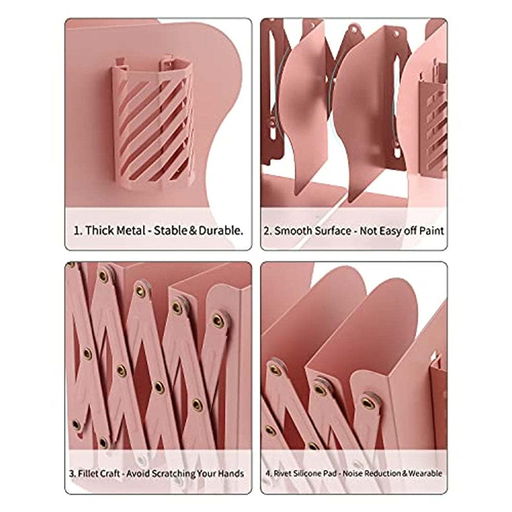 Sujetalibros ajustables pesado organizador de libros