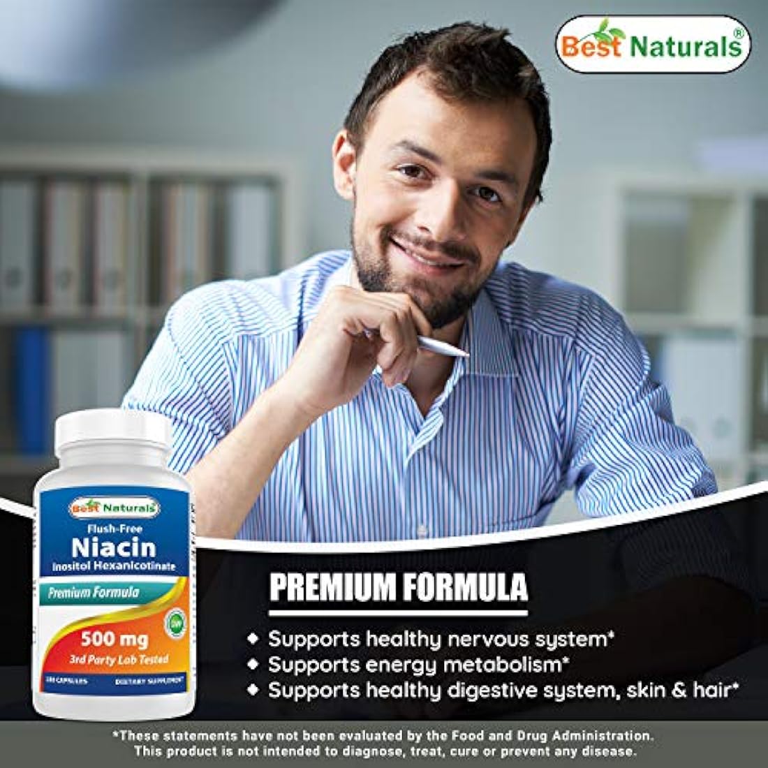 Best Naturals Niacina 500 mg