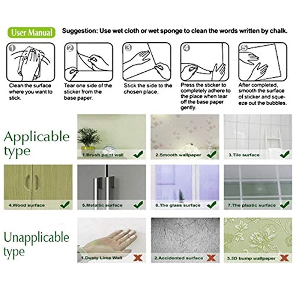 Vinilos Decorativos decorativo de diseño de pizarra