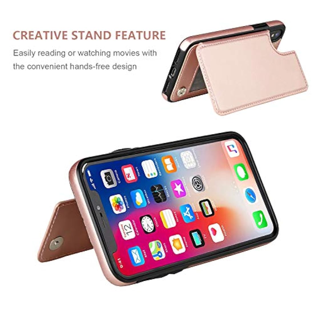 OT ONETOP - Funda tipo cartera para iPhone Xs