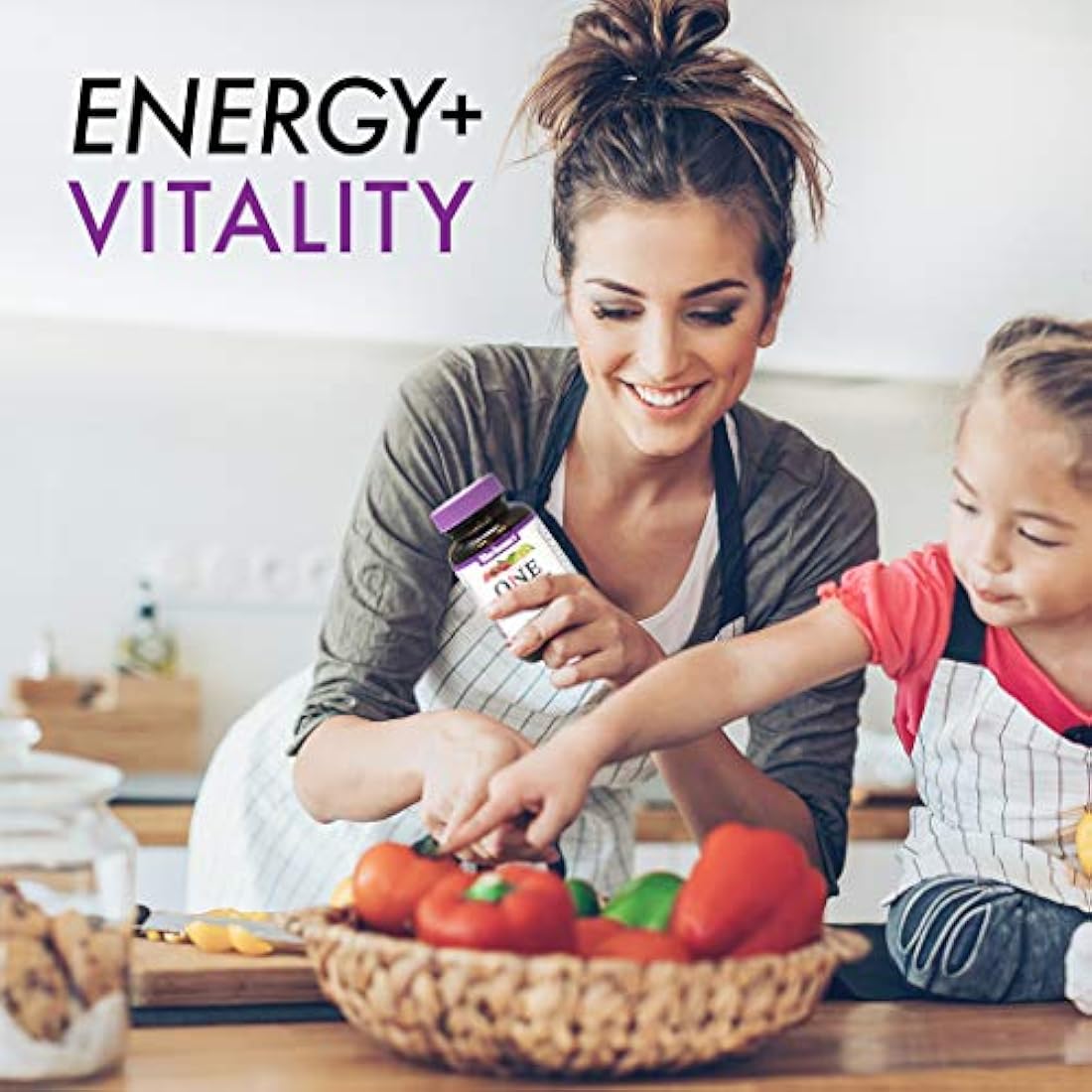 Bluebonnet Nutrition - Cápsula de vegetales para mujer, alimento entero múltiple, K2, vegetales orgánicos, energía, vitalidad, sin OMG, sin gluten, sin soja, sin leche, Kosher, 30 cápsulas vegetales, suministro de 1 mes