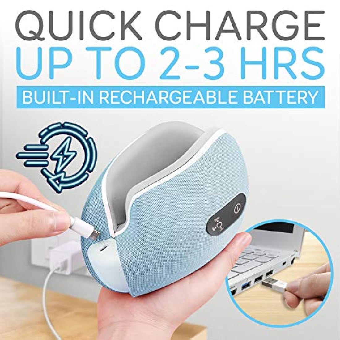 Masajeador de ojos eléctrico SERENELIFE SLEYMSG99