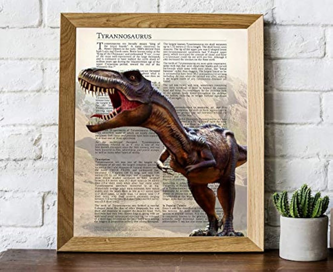 Impresiones de decoración de arte de pared de dinosaurios