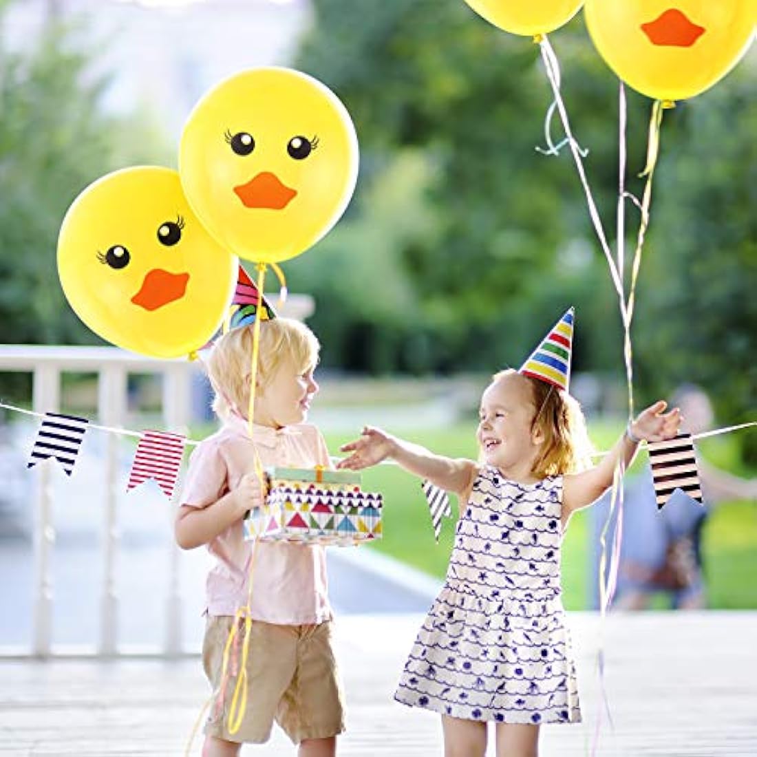 Globos de látex de pato amarillo de 60 piezas