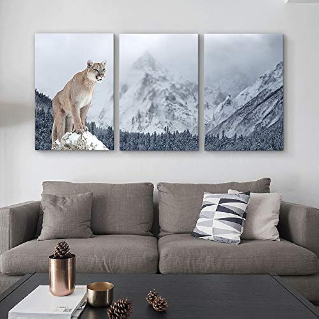 SIGNFORD - Lienzo de 3 paneles para pared con impresión