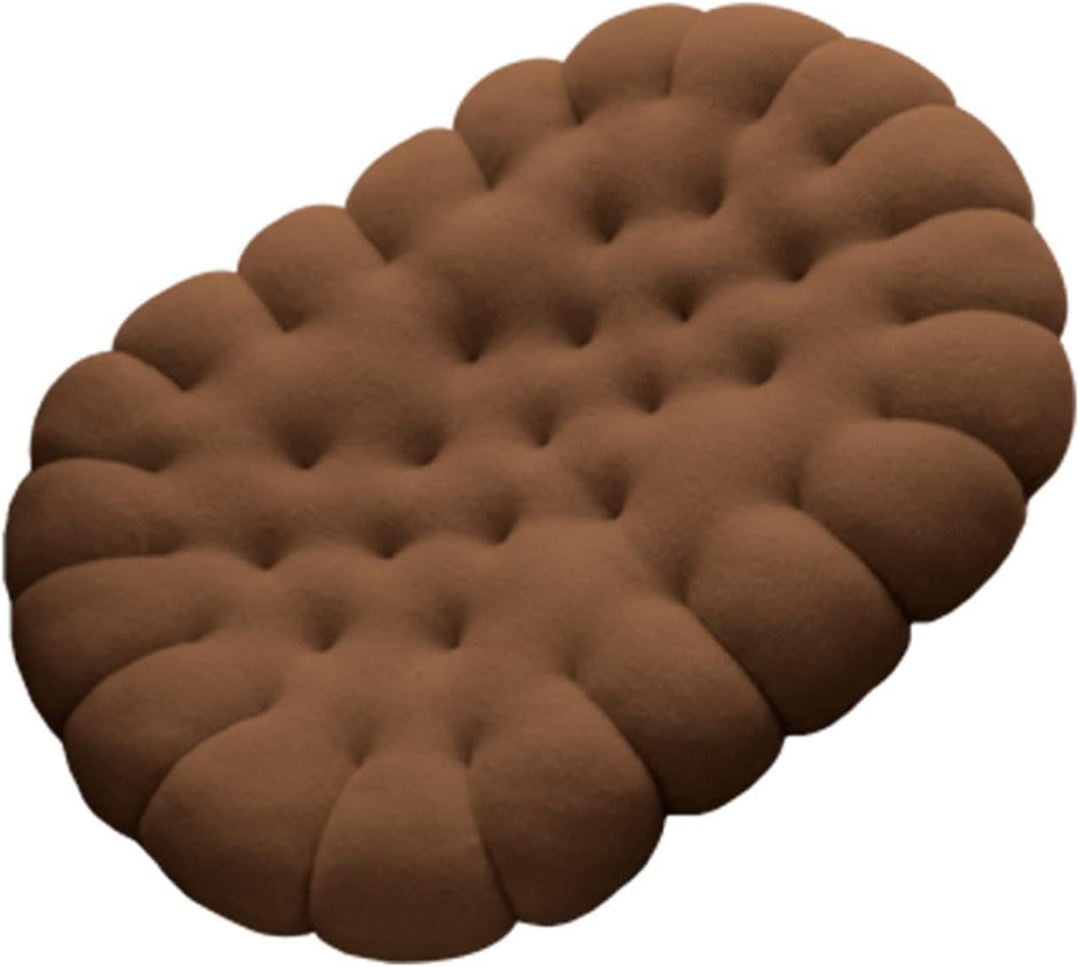 ZANYB Cojín ovalado para galletas, almohada de meditación para sala de estar, ventana de bahía, decoración de felpa de 20 x 16 pulgadas