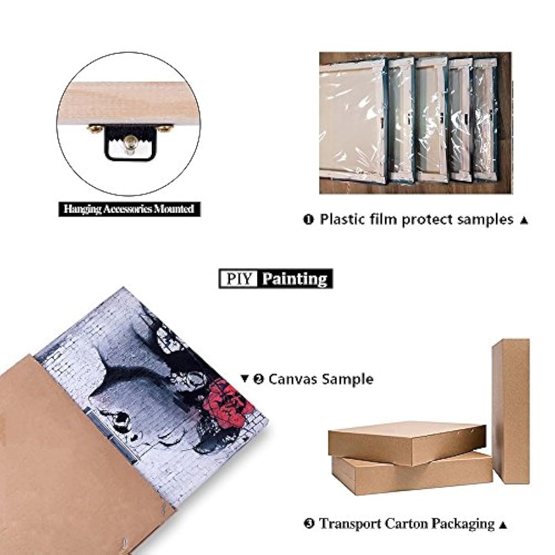 White Tiger Picture Decor para el dormitorio