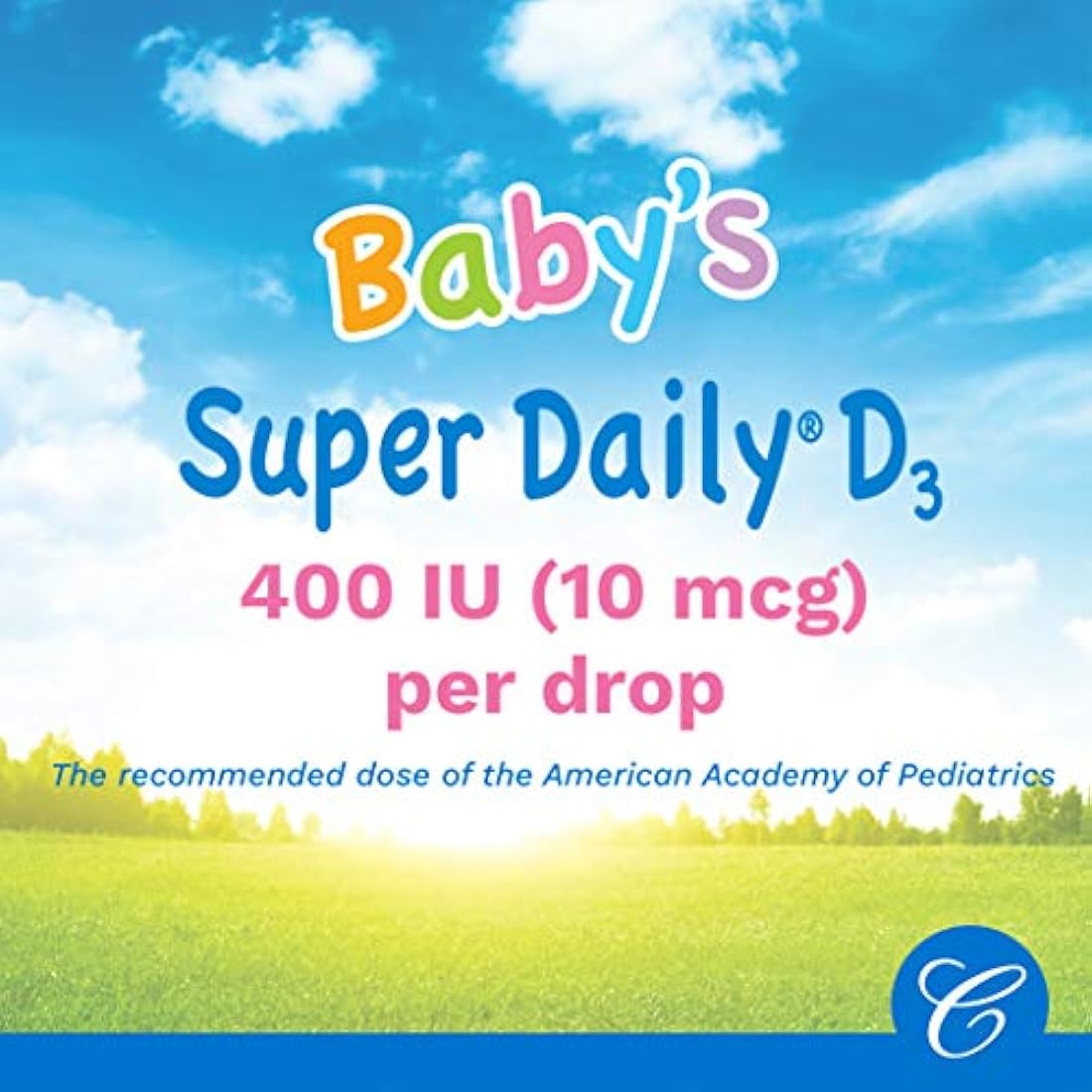 Super Daily D3, Bebé Vitamina D Gotas, 400 UI (10 mcg)