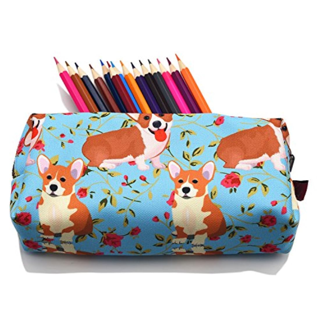 Cartuchera para guardar los colore, diseño de perros.