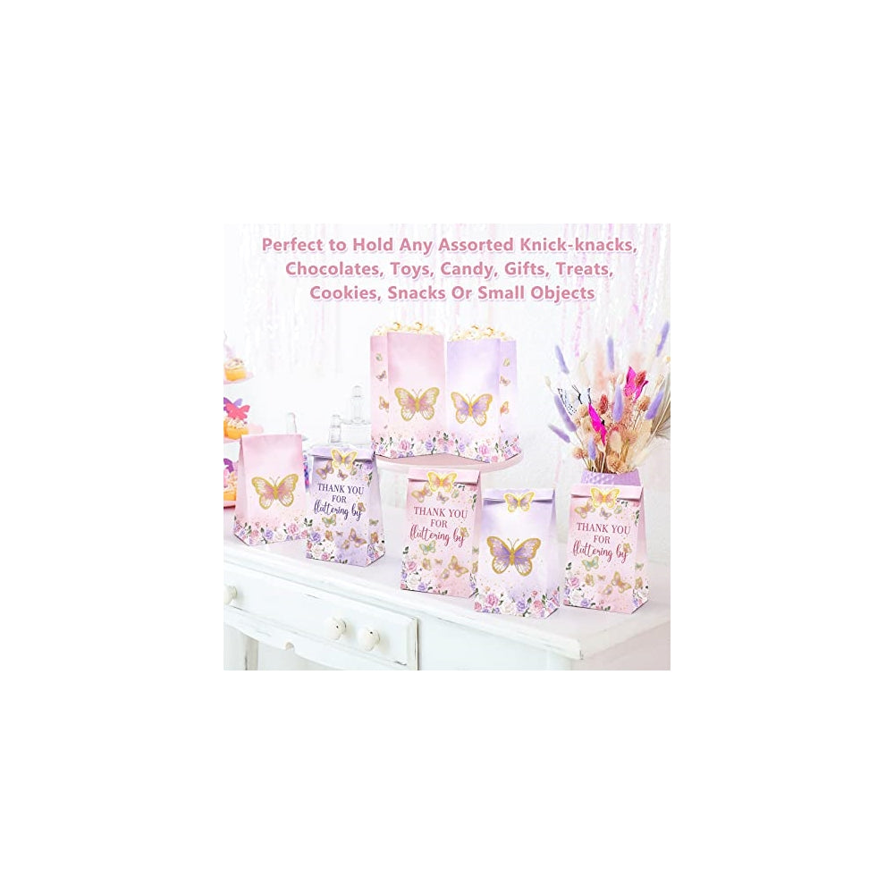 Kits de Decoración 24 bolsas de caramelos de mariposa