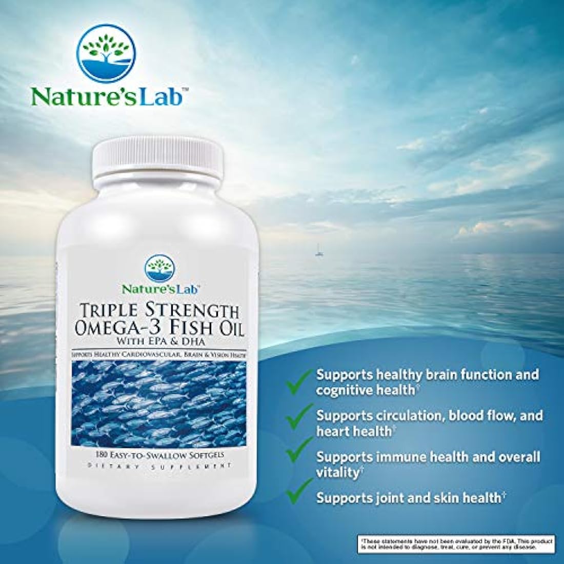 Omega 3 Triple Fuerza Aceite Pescado Suplemento 650 mg