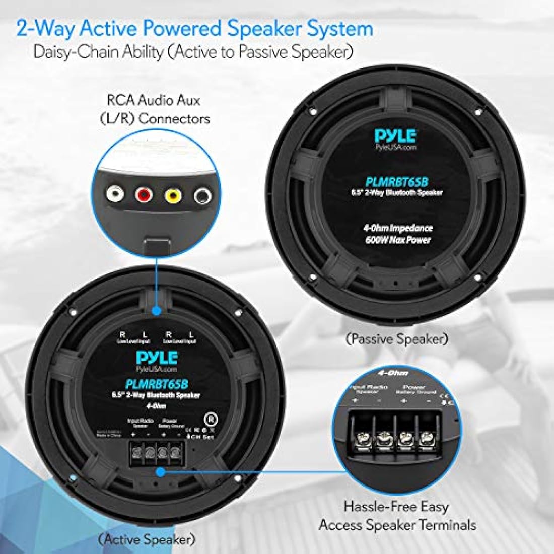 Parlantess o Altavoces marinos Bluetooth PYLE PLMRBT65B