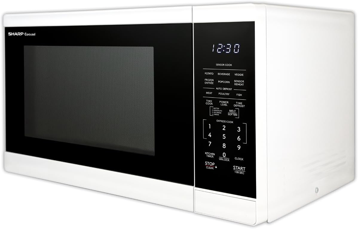 Horno Microondas SHARP 1.4 CuFt 1100W con Plato Giratorio SMC1461KW