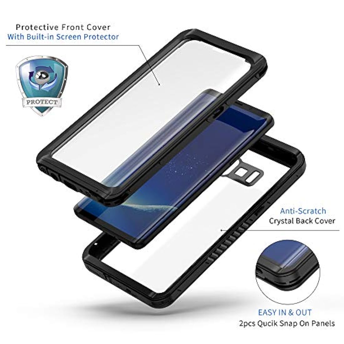 Lanhiem - Funda impermeable a prueba de golpes