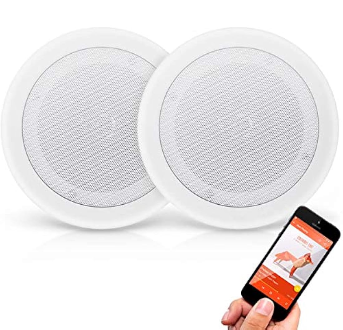 Parlantes con Bluetooth empotrad pared PYLE-HOME PDICBT852RD