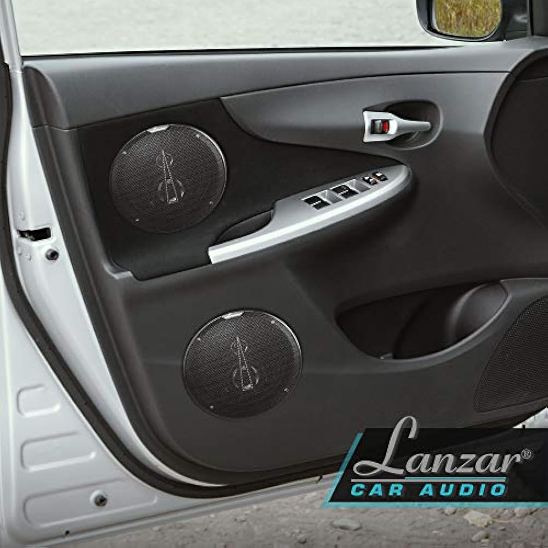 Parlanteso  Altavoces coaxiales de Titanio LANZAR MX63