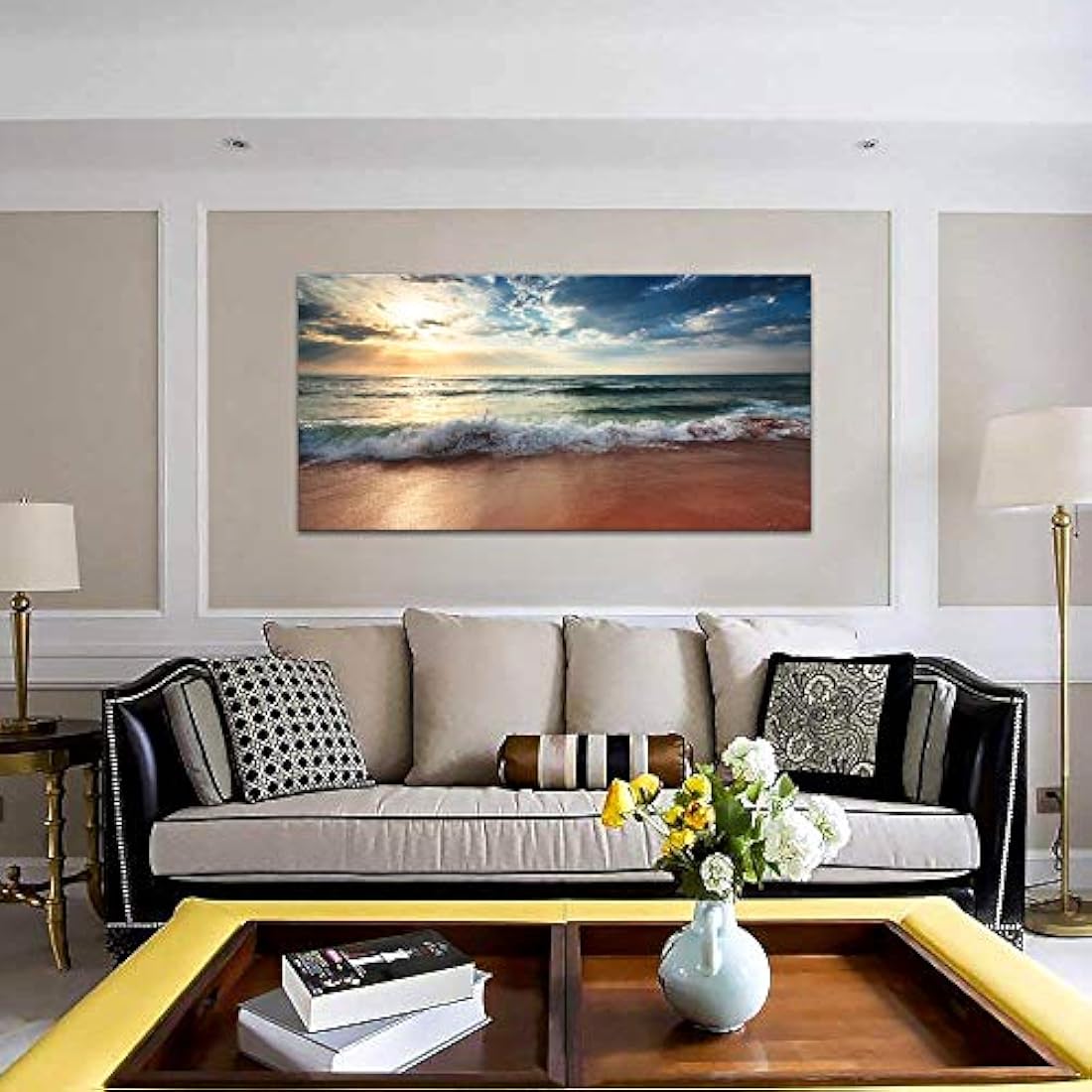 Cuadro decorativo para pared con diseño de puesta de sol