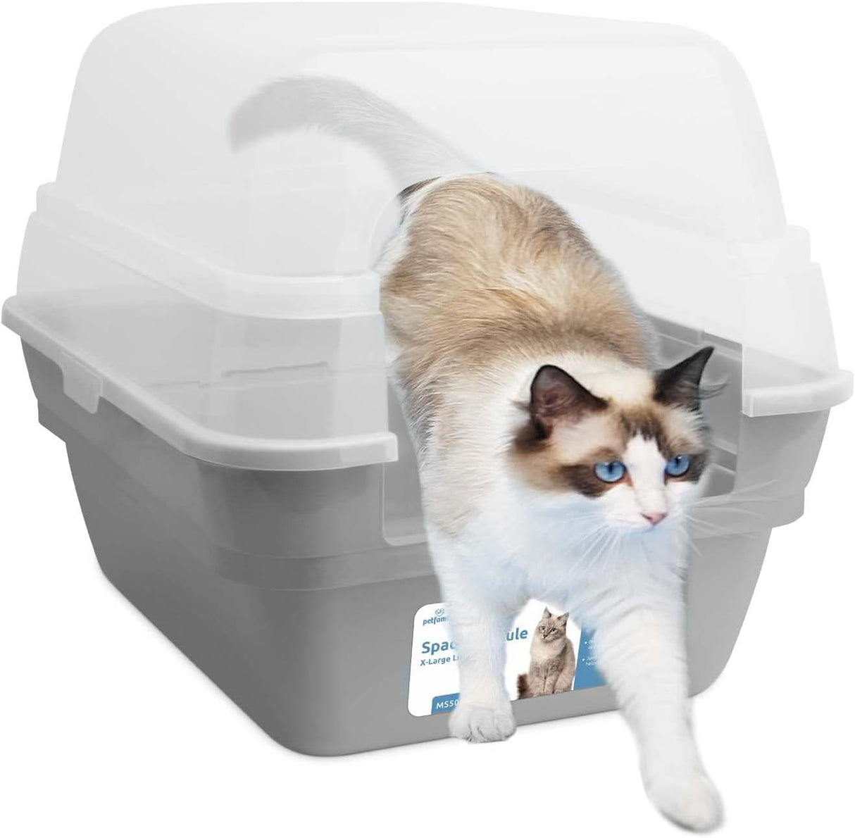 Caja de arena para gatos grande plegable Petfamily