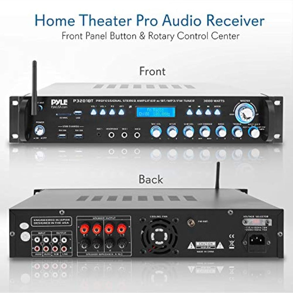 Amplificador para hogar PYLE-HOME P3201BT