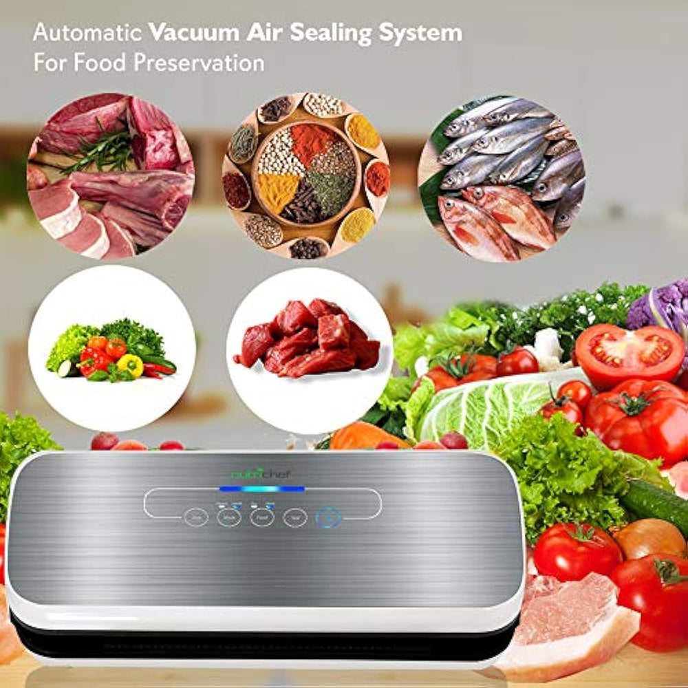 Sellador al vacío  Plateado NutriChef  PKVS18SL