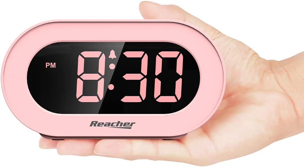 Reloj Despertador Digital para Niños, Dimmable, Pequeño