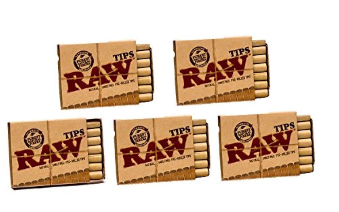 Colillas RAW preenrolladas naturales sin refinar 5