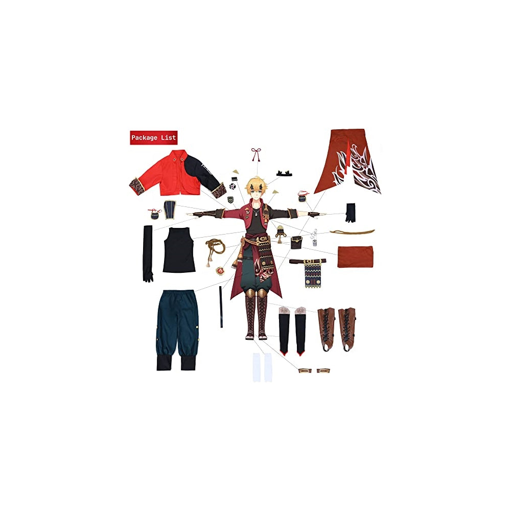 Disfraz Thoma Keqing y Amber de Genshin Impact talla XS