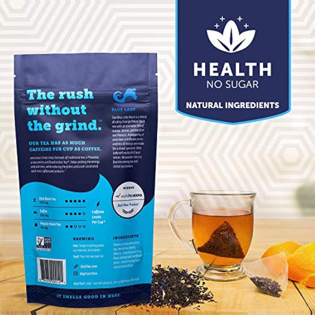 té con elevado nivel de cafeína