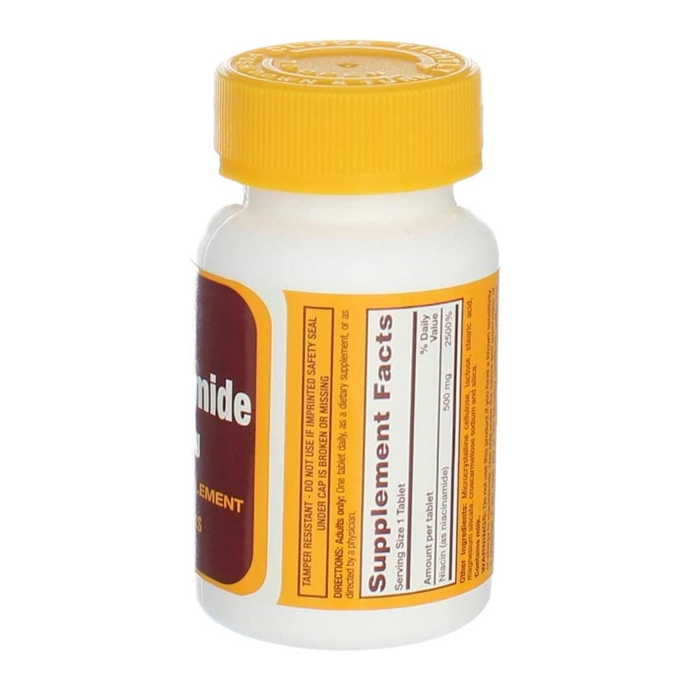 Suplemento Niacinamida 500 miligramos 100 tabletas