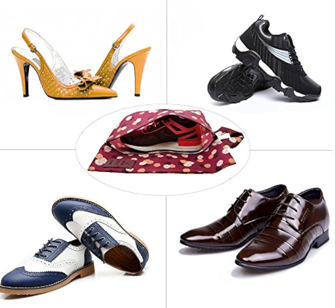 Bolsas para zapatos con cordón y ventana a prueba de sucio