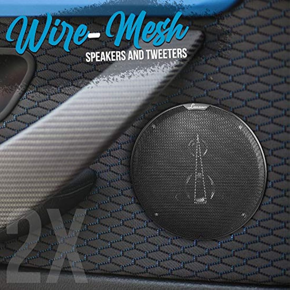 Parlanteso  Altavoces coaxiales de Titanio LANZAR MX63