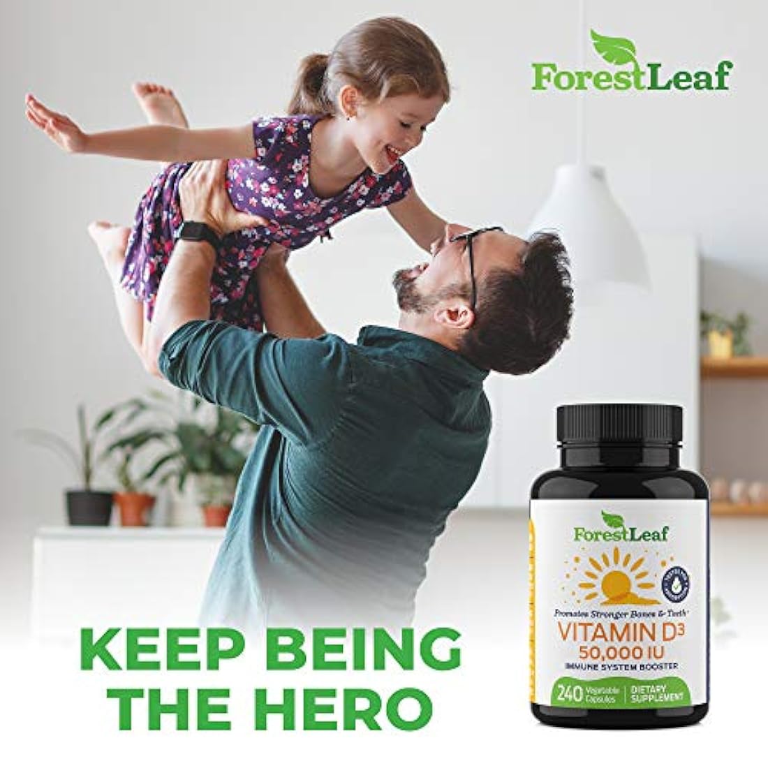 Suplemento semanal de vitamina D3 50.000 240 cápsulas