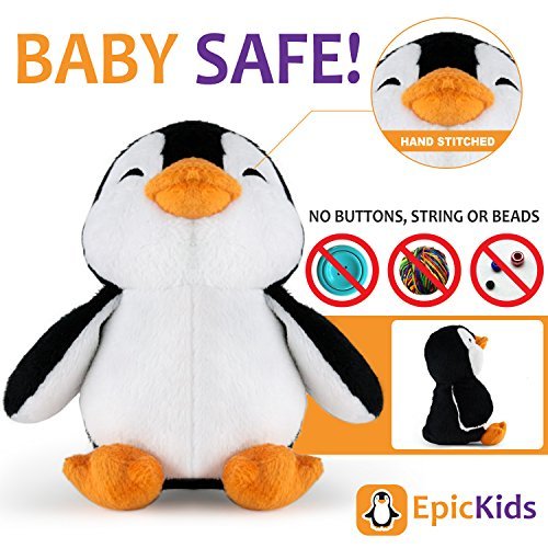 Pinguino de peluche para bebés y niños