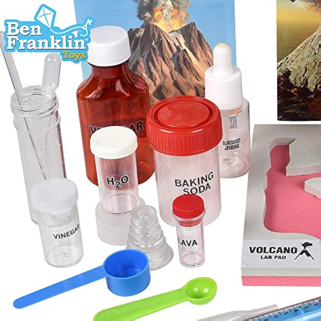 Kit de laboratorio científico para hacer volcán de aire