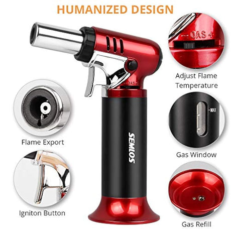 Soplete de butano para cocina S-907 Rojo