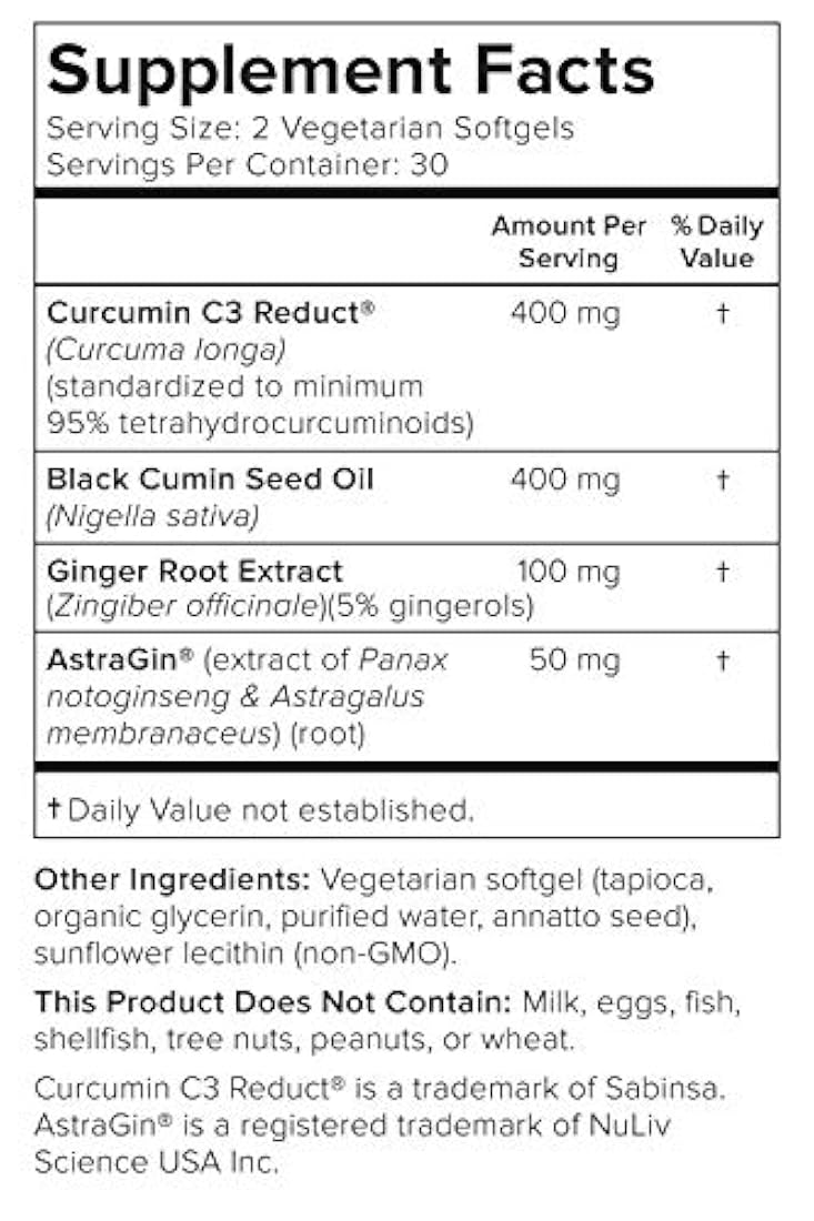 Curcumina cápsulas de gel