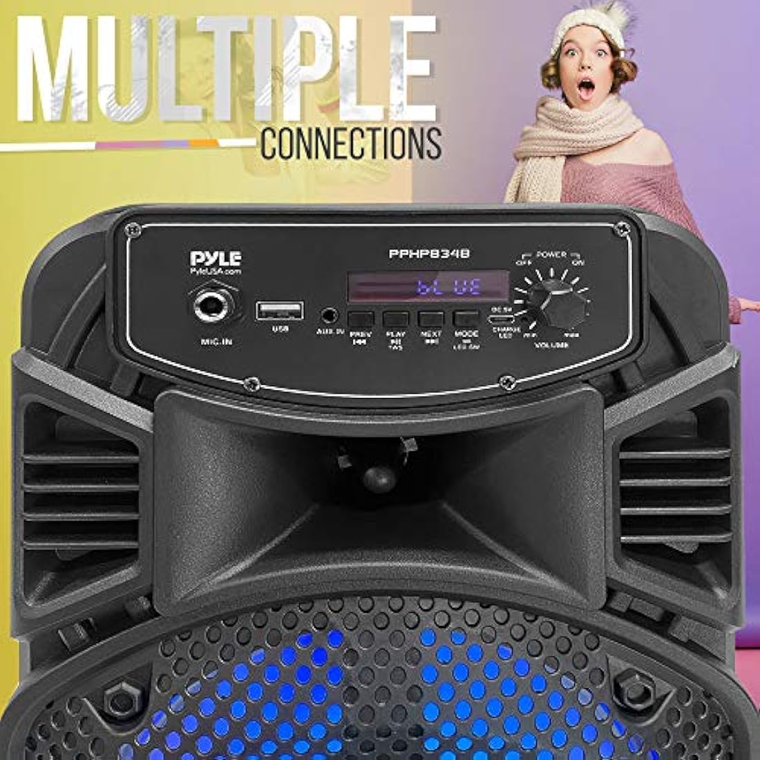 Parlante Portátile Bluetooth PYLE-PRO PPHP834B