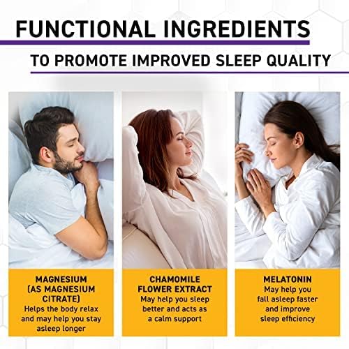 Gomitas de magnesio para dormir, ayuda premium para dormir