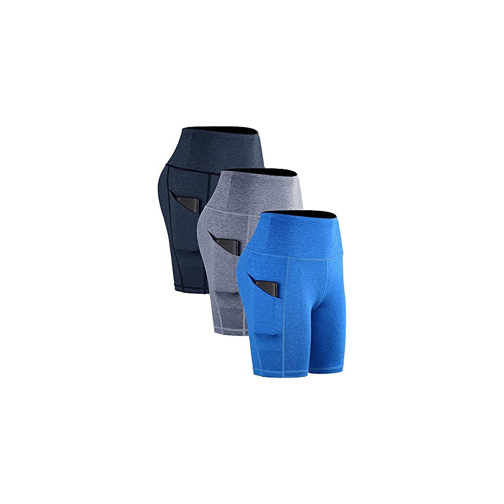 Shorts cortos de yoga para mujer de cintura alta talla XS