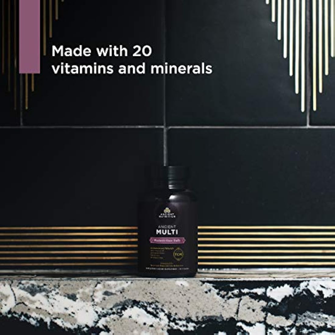 Ancient Multi Women Once Daily – Multi Vitamina y Apoyo Inmune, Hierbas Adaptogénicas, Folato Metilado, Paleo & Keto Friendly, 30 Cápsulas