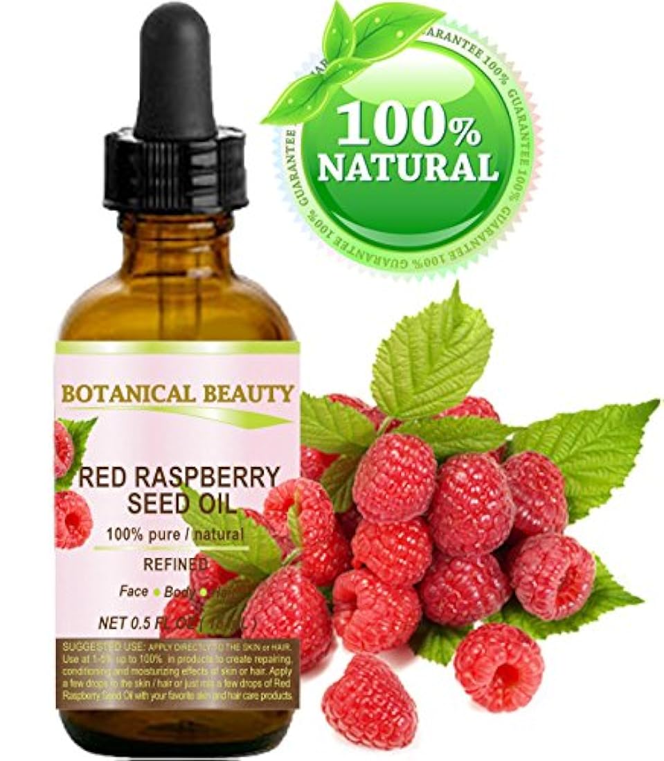 Aceite de semillas de frambuesa roja.