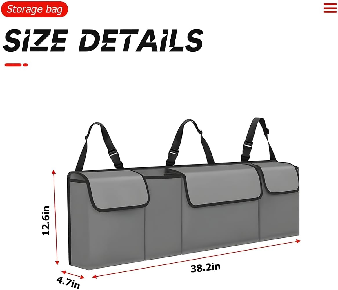 Organizador de Maletero BELOMI, Impermeable, 4 Bolsillos, Grande